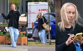 Nieumalowana Sonia Bohosiewicz parkuje audi za 360 tysięcy w niedozwolonym miejscu, po czym pędzi "NA WŁOSY"