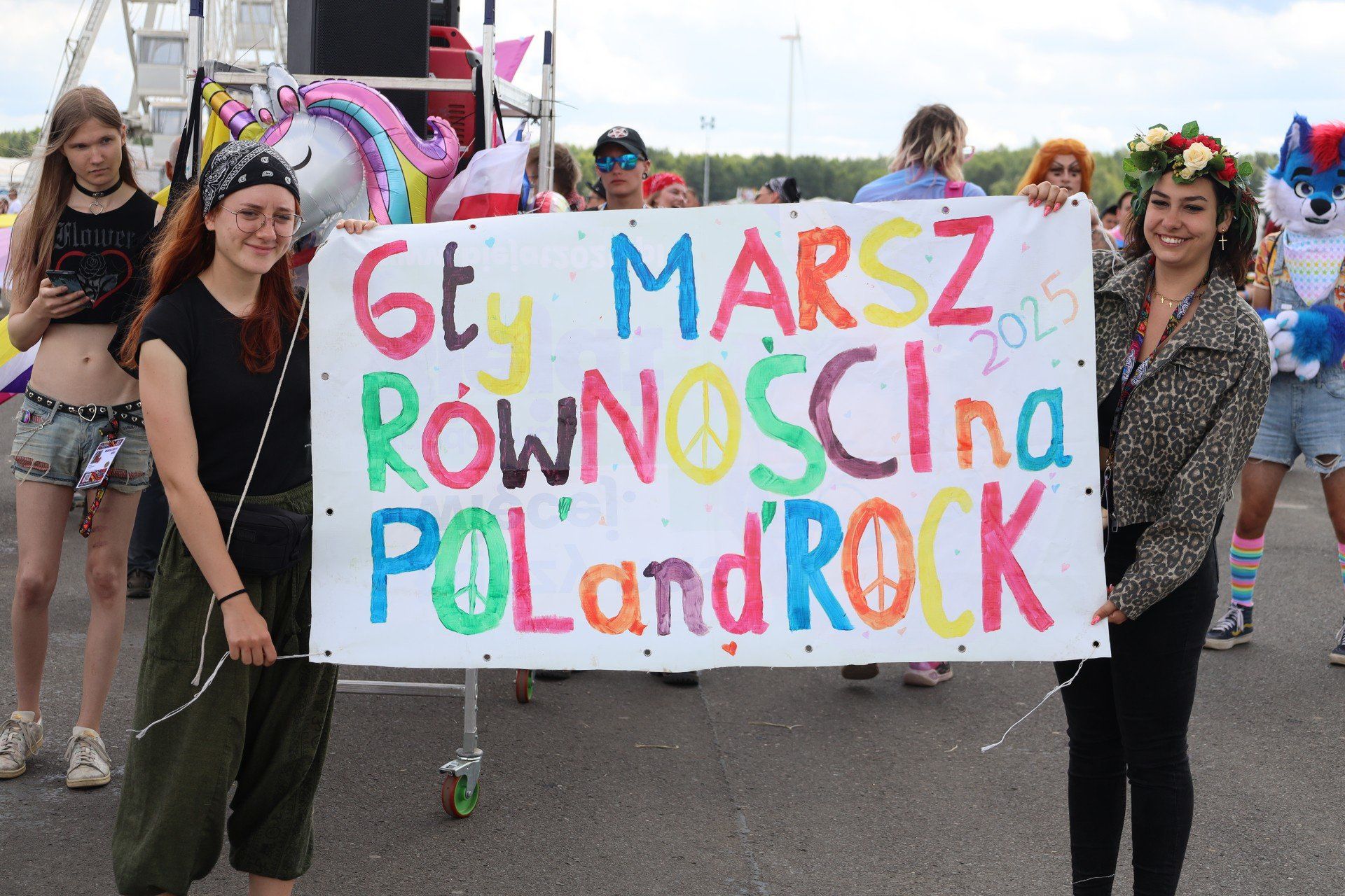 Marsz Równości na Pol&#39;and&#39;Rock 2025 w Czaplinku