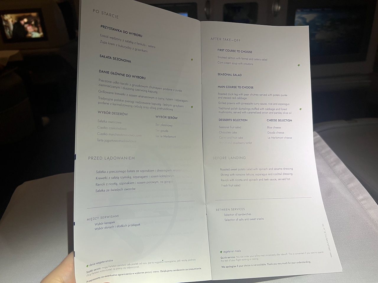 Klasa biznes LOT-u w Boeingu 787 8 Dreamliner