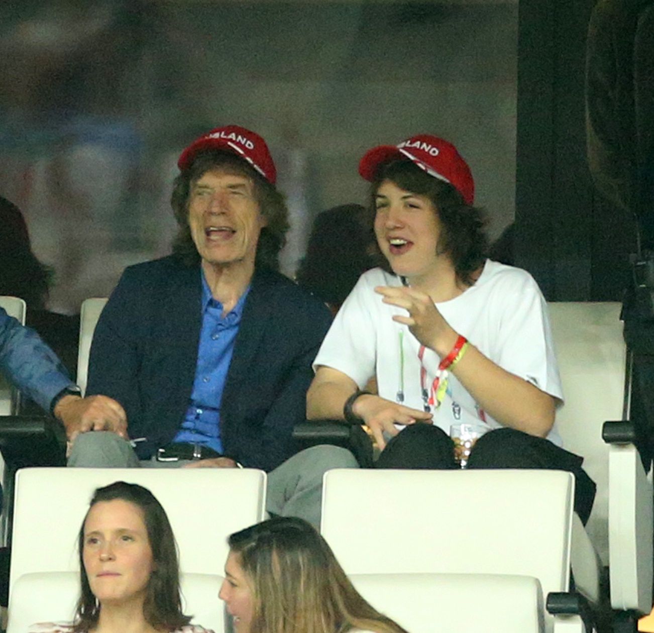 Mick Jagger z synem Lucasem