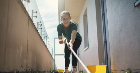 Wylej na płytki balkonowe. Wyżre cały brud po zimie