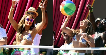46-letnia Jennifer Lopez imprezuje w bikini. Seksowna? (ZDJĘCIA)