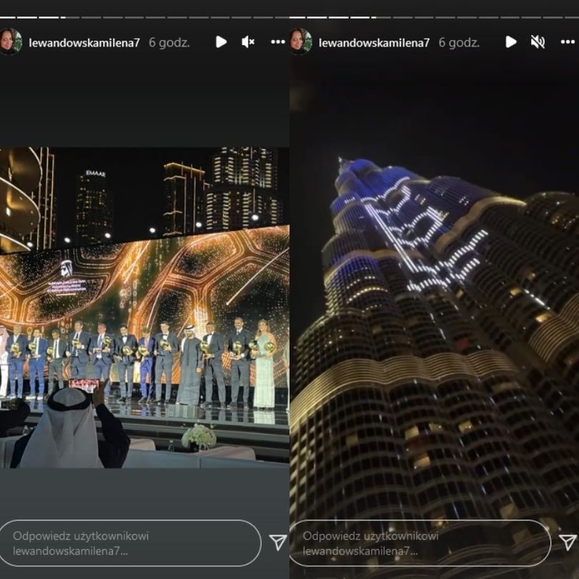 Siostra Roberta Lewandowskiego wspiera go w Dubaju