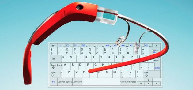 Google Glass klawiatura