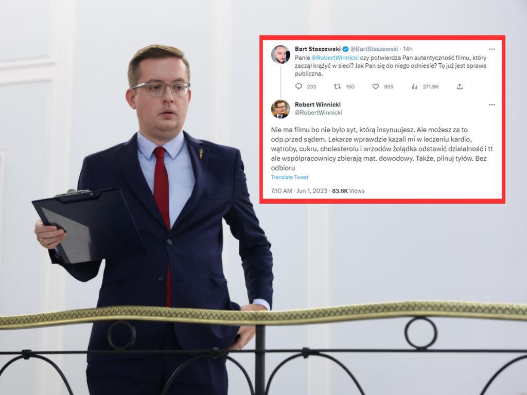 Robert Winnicki odpowiada Staszewskiemu. "Żadne nagranie nie istnieje"