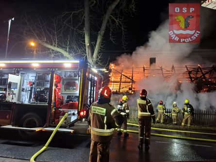 Pożar zabytkowej chaty