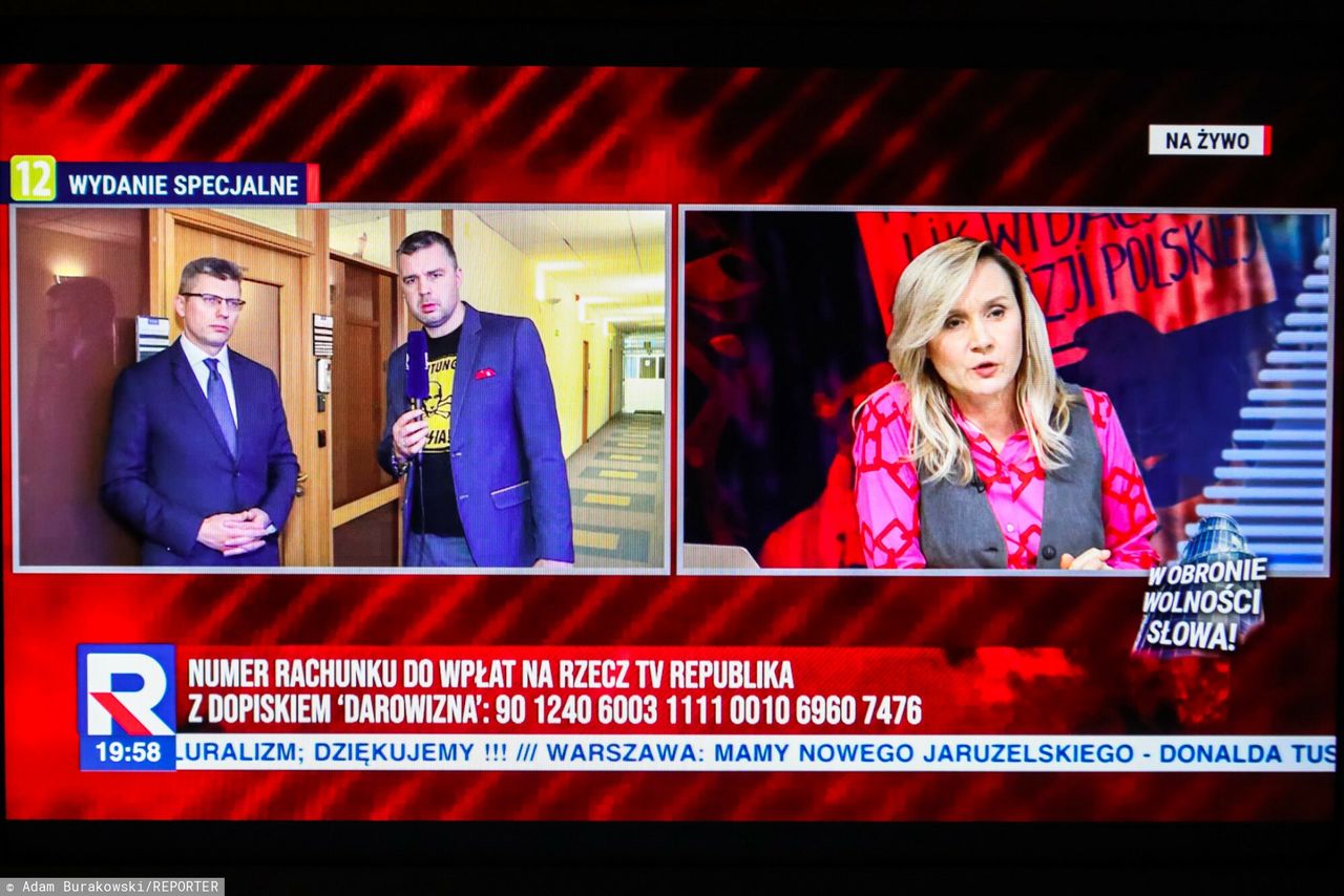 Relacja w TV Republika po rewolucji w mediach publicznych