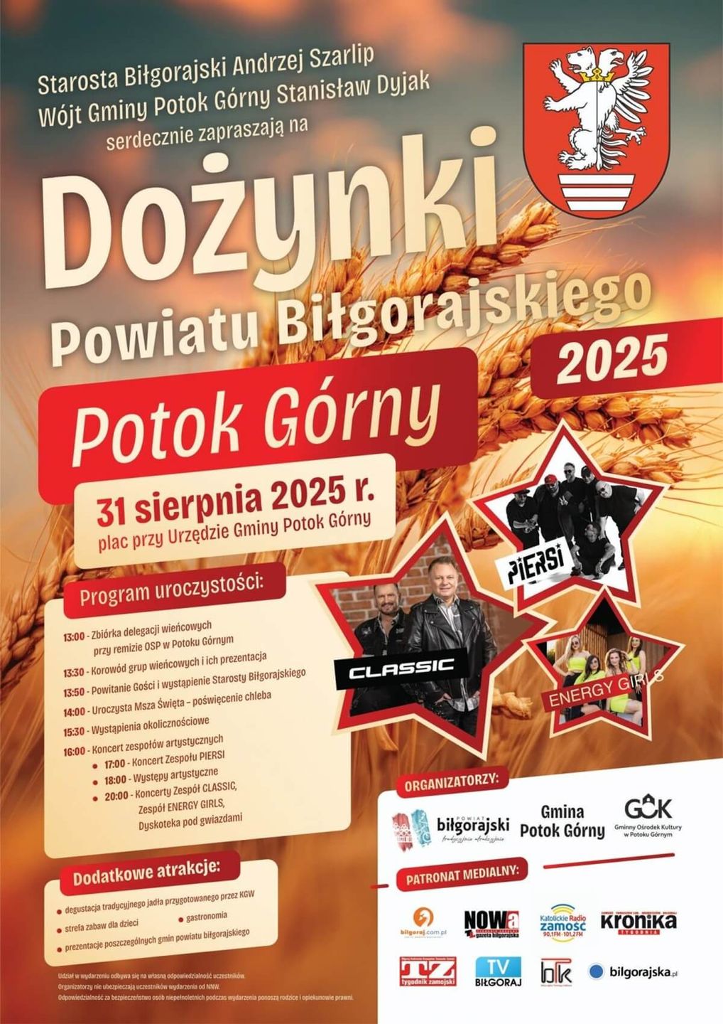 Dożynki Powiatu Biłgorajskiego w Potoku Górnym