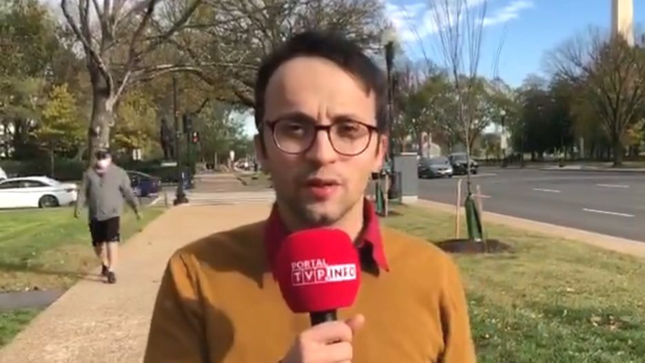 Samuel Pereira poleciał z kamerą do Waszyngtonu. Zaliczał wpadkę za wpadką