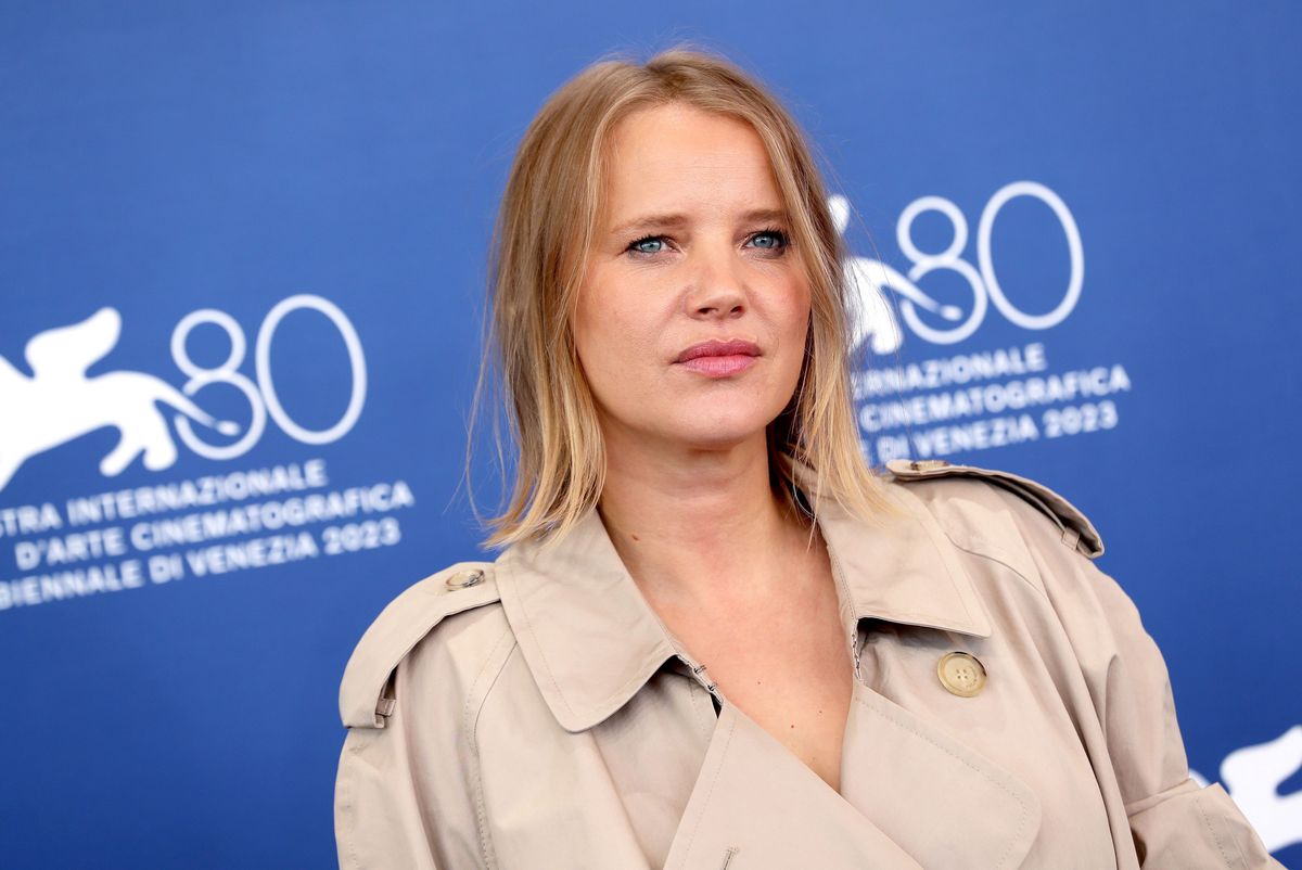 Joanna Kulig na premierze filmu "Kobieta z..." na Berlinale w 2023 r.