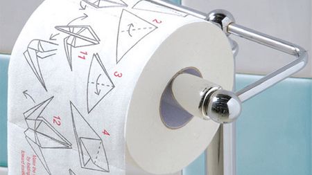 Papier toaletowy z instrukcjami Origami 1