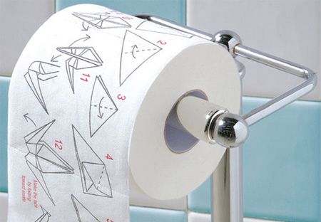 Papier toaletowy z instrukcjami Origami