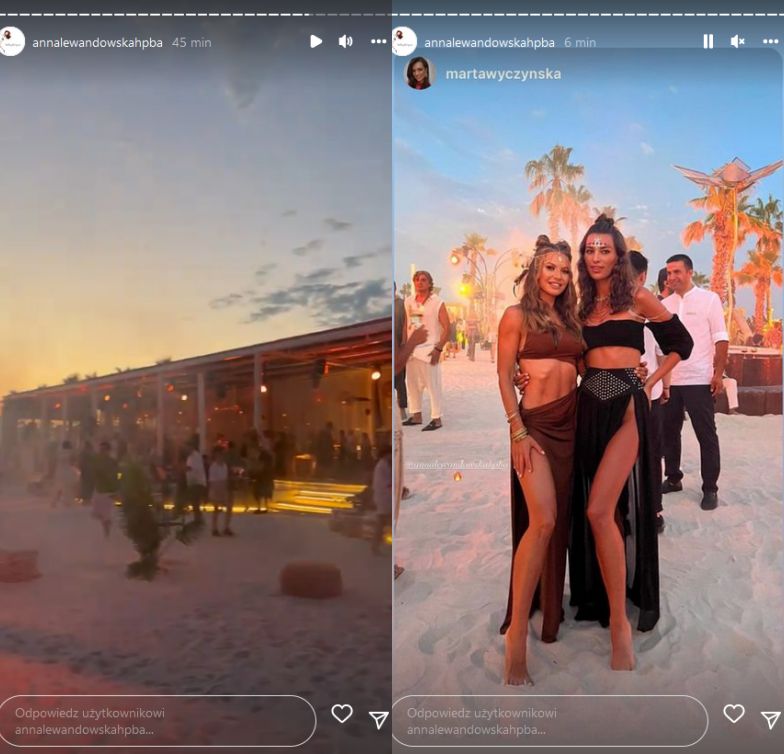 Anna Lewandowska imprezuje nad basenem