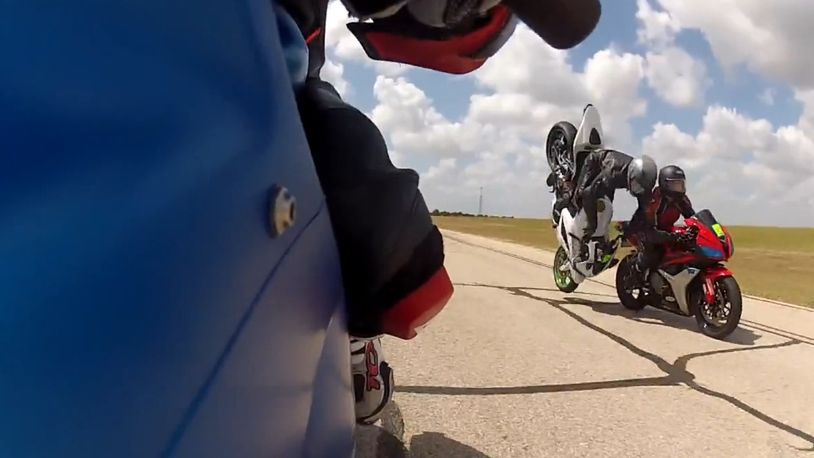 Spektakularna kraksa motocyklowa 1