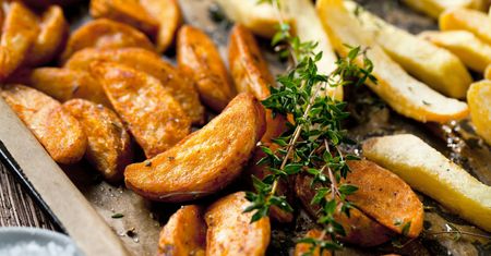 Pieczone ziemniaki z czosnkiem i kminkiem
