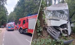 Dziewięć osób rannych po wypadku. Bus zderzył się z ciągnikiem