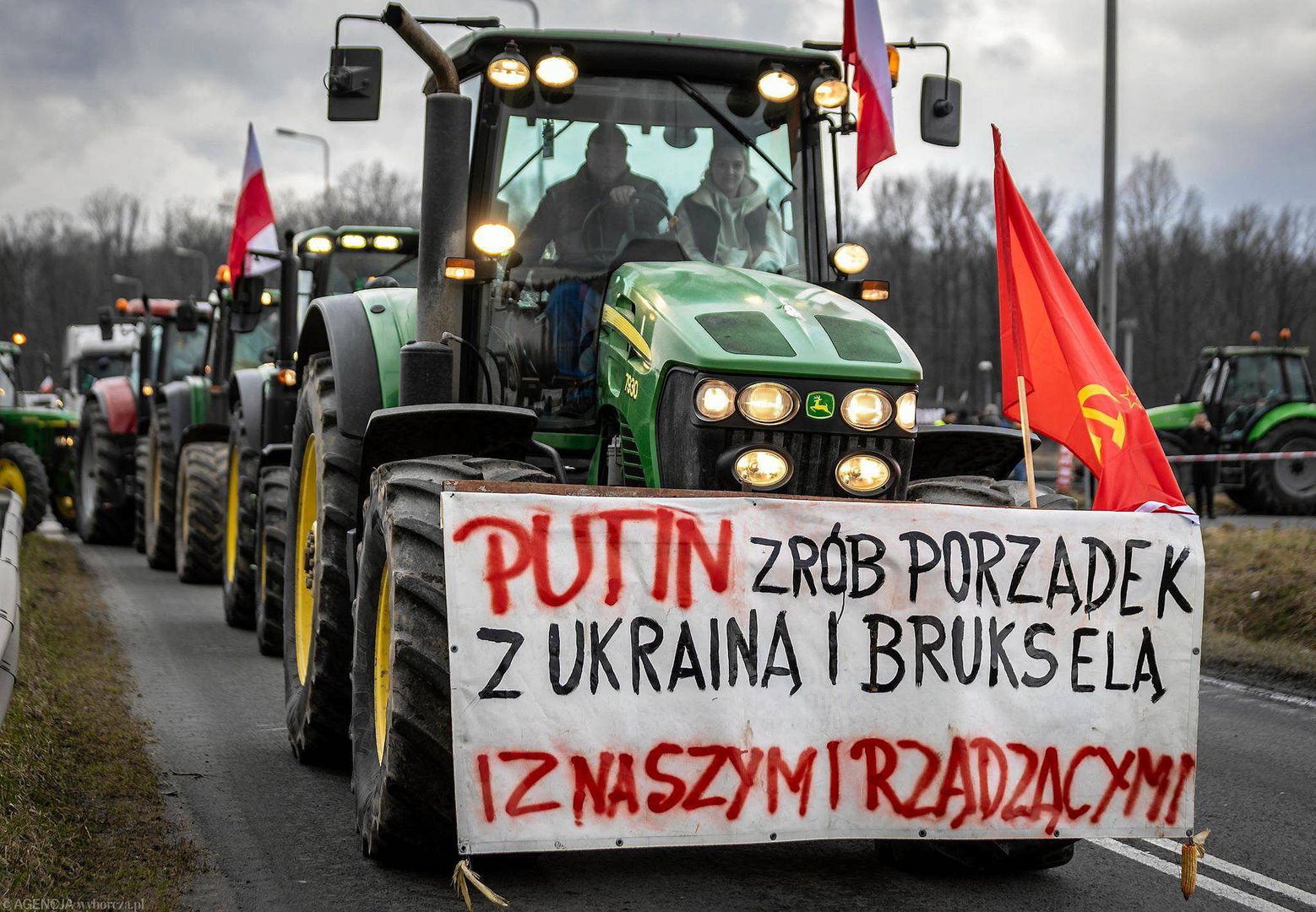 Skandal na proteście rolników. Zamieścili apel do Władimira Putina