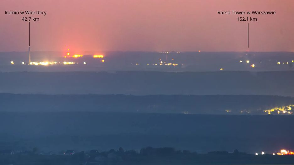 Varso Tower z Gór Świętokrzyskich