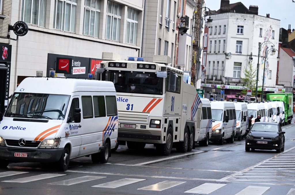 Brussels police shut down far-right political gathering over 'public safety' concerns
BRUSSELS, BELGIUM - APRIL 16: Brussels police shut down a far-right political gathering and take security measures around the venue in Brussels, Belgium on April 16, 2024. The two-day National Conservatism Conference was scheduled to take place in Brussels but two venues refused to host the event which gathered Reform UK head Nigel Farage, and where Hungary's Prime Minister Viktor Orban and former UK Home Secretary Suella Braverman were due to speak. (Photo by Dursun Aydemir/Anadolu via Getty Images)
Anadolu
belgian police, brussels, mathias corvinus collegium, mcc brussels, natcon, national conservatism conference, politie, press, shut down, venue cancellation
