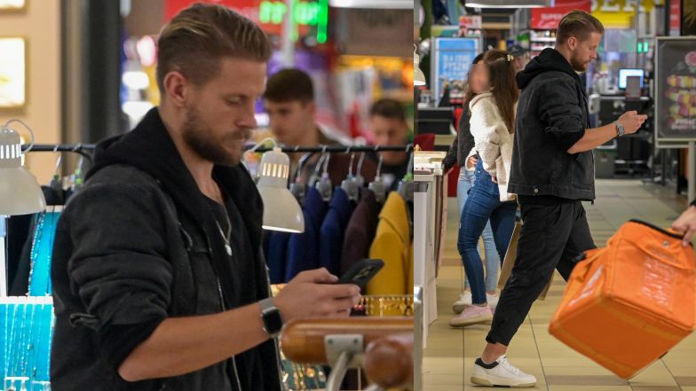 Sebastian Fabijański odbiera z salonu porsche