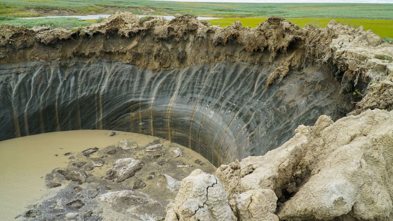 Siberia's exploding craters traced to climate change impact