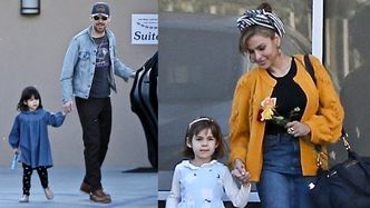 Szczęśliwi Ryan Gosling i Eva Mendes spacerują z córkami (ZDJĘCIA)