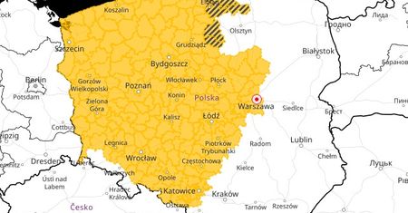 Pogoda. Ostrzeżenia IMGW I stopnia dla połowy Polski