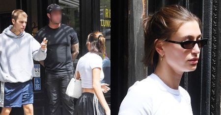 Markotna Hailey Bieber i NADĄSANY Justin Bieber opuszczają siłownię. Para idealna? (ZDJĘCIA)
