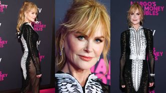 58-letnia Nicole Kidman eksponuje zabójczą sylwetkę w dopasowanej kreacji z prześwitami. Petarda? (ZDJĘCIA)