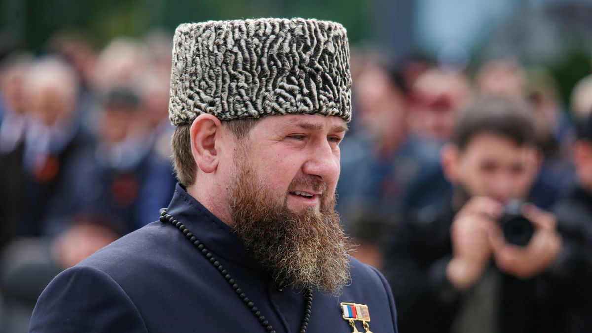 Head of the Chechen Republic Ramzan Kadyrov attends a military parade on Victory Day, which marks the 77th anniversary of the victory over Nazi Germany in World War Two, in the Chechen capital Grozny, Russia May 9, 2022.