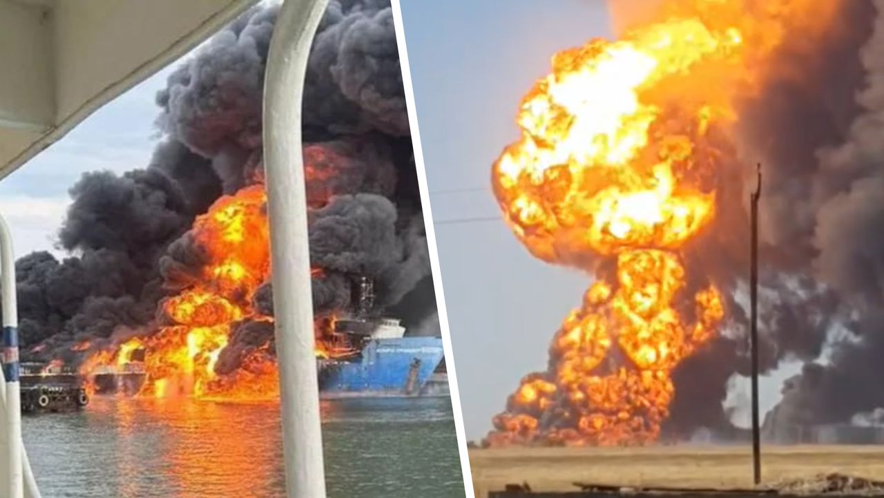 Attack on a port in occupied Crimea / Attack on an oil depot in Russia