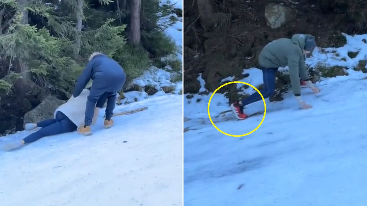 Turyści wchodzili na Śnieżkę w adidasach  