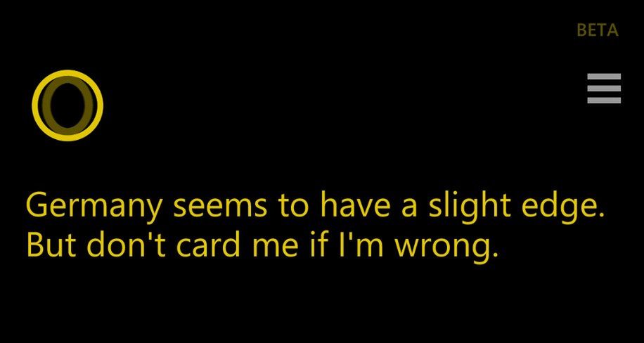 Kto wygra finał mistrzostw świata w piłce nożnej? Pytamy Cortanę. Na razie nie pomyliła się ani razu! 2