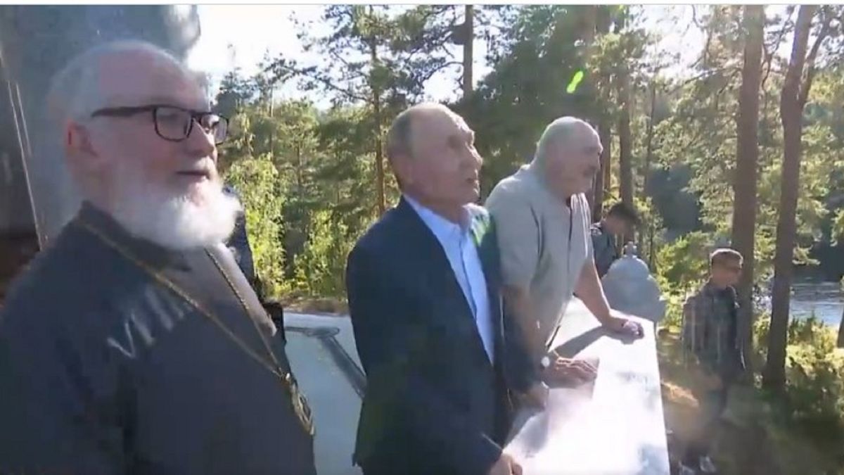 Spotkanie Putina i Łukaszenki.