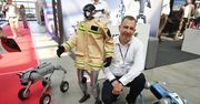 Międzynarodowe Targi Sprzętu i Wyposażenia Straży Pożarnej i Służb Ratowniczych Ifre-Expo w Kielcach. Ciekawostką strażak robot