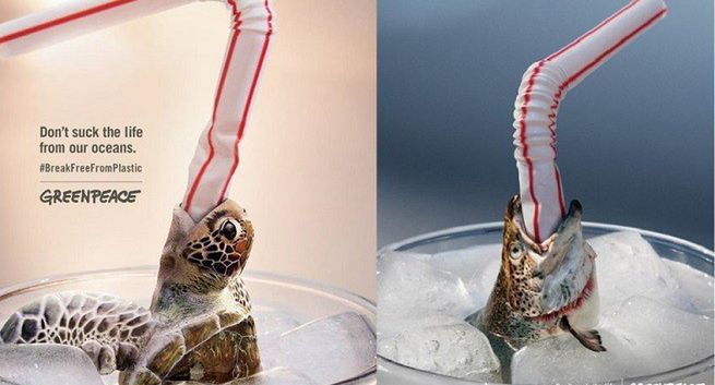 Greenpeace w kampanii przeciwko plastikowym słomkom