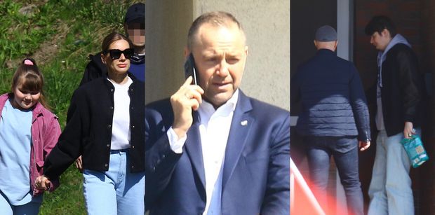 Weekend Nawrockich w Gdańsku: pierwsza dama z córką, wizyta syna i prezydent przyklejony do telefonu na balkonie (ZDJĘCIA)
