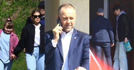 Weekend Nawrockich w Gdańsku: pierwsza dama z córką, wizyta syna i prezydent przyklejony do telefonu na balkonie (ZDJĘCIA)