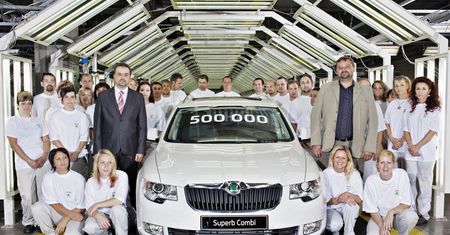 Škoda Superb numer 500 000 opuściła taśmy produkcyjne
