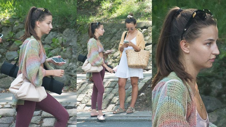 Julia Wieniawa wraca z treningu jogi