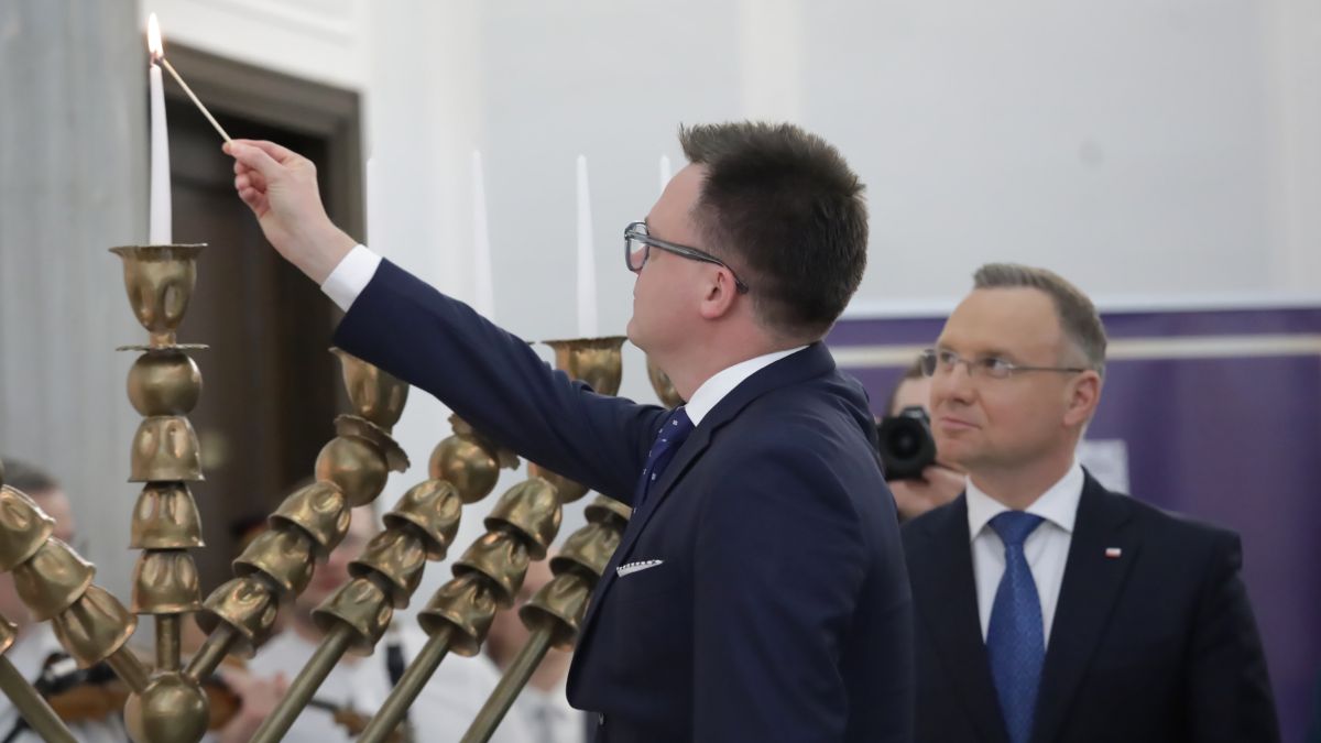 Posłowie Konfederacji zaniepokojeni Chanuką; zdj. z 2023 r.