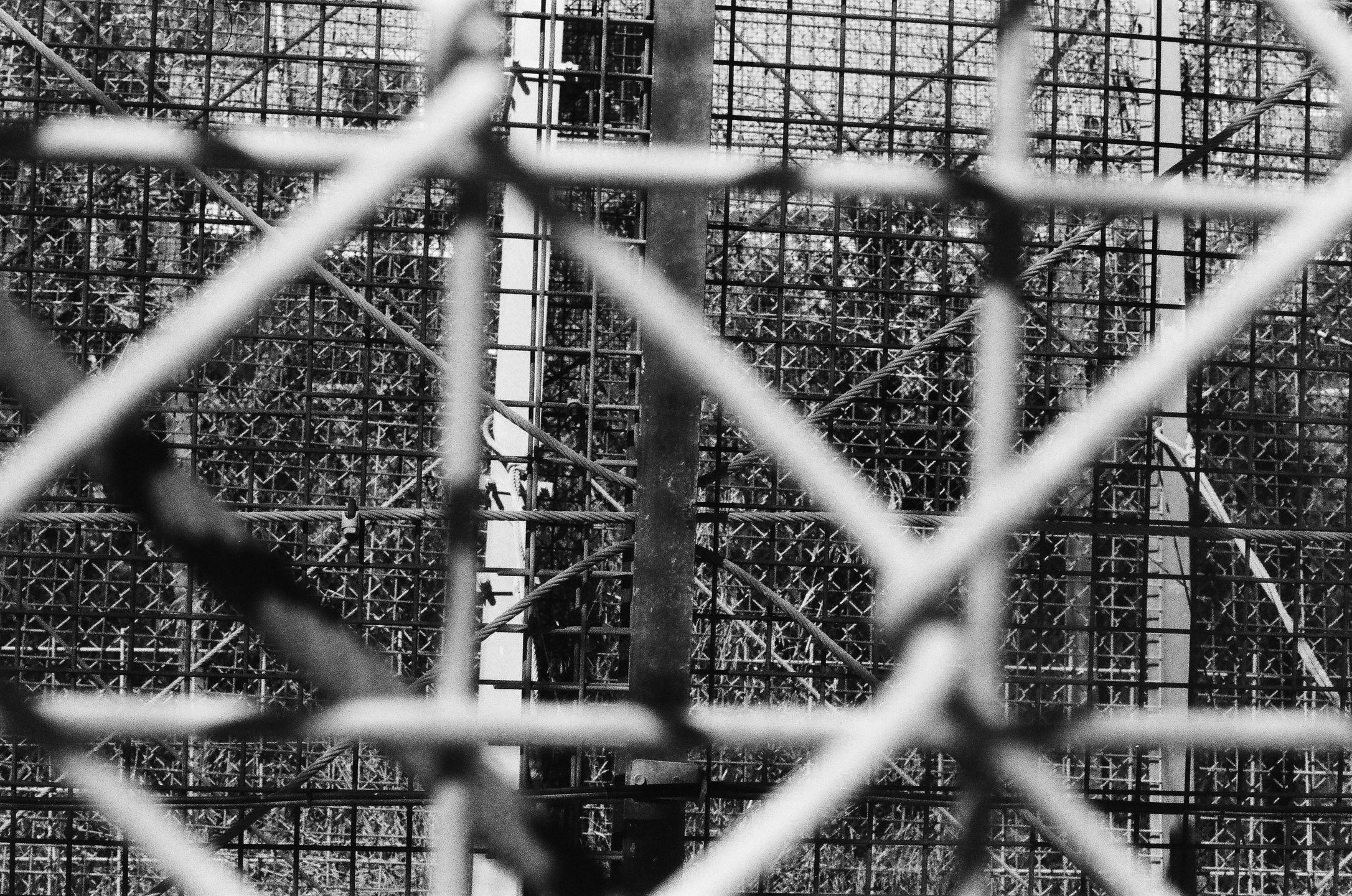 Melilla. Fragment płotu granicznego