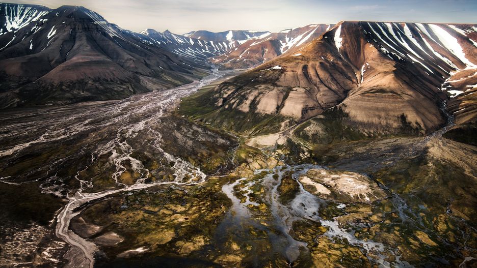 Sassen-Bünsow Land National Park na wyspie Spitsbergen