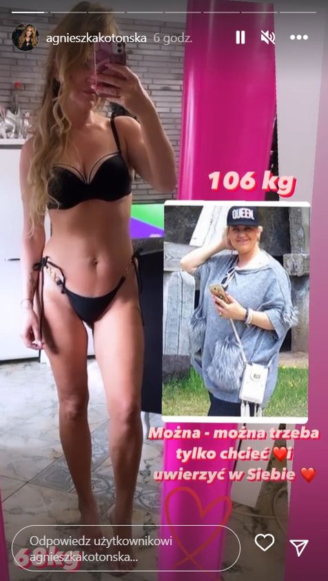 Agnieszka Kotońska schudła 40kg