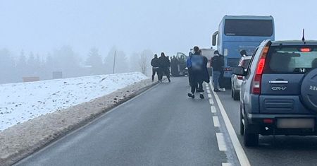 Bitwa pseudokibiców udaremniona na DW 534. Policja zatrzymała pięciu agresorów z Grudziądza