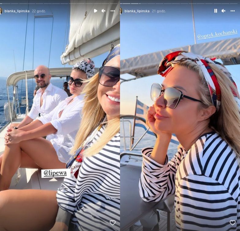 Blanka Lipińska na wakacjach z bratem
