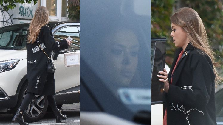 Joanna Opozda drepcze do samochodu w botkach za prawie 6 tysięcy i z torebką za 8 tysięcy