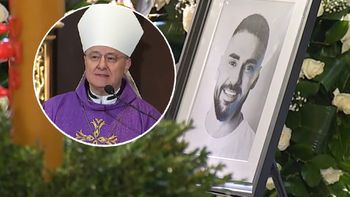 Pogrzeb Łukasza Litewki. Mocne słowa księdza. "Idź tam, gdzie już nie ma PODZIAŁOW"