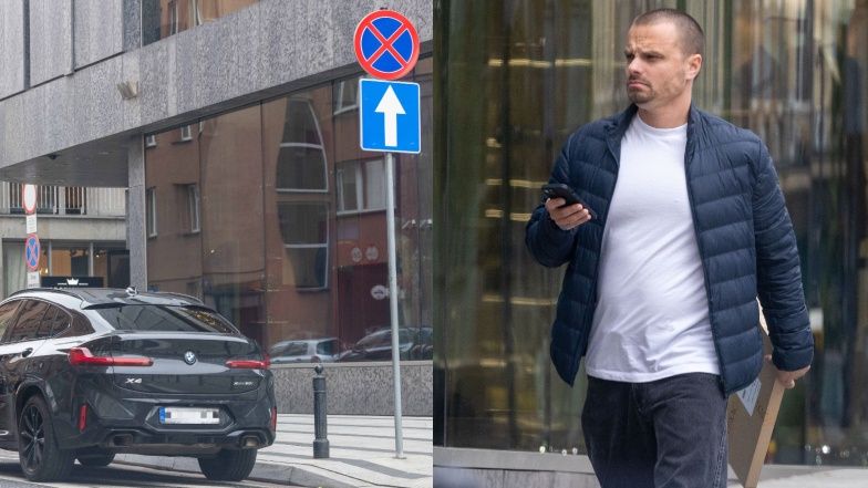 Marcin Hakiel zatrzymał samochód na zakazie