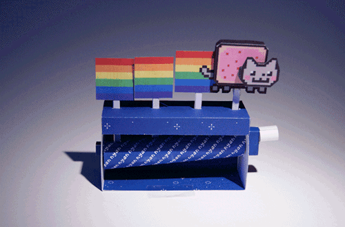 Nyan Cat w wersji unplugged - zobacz koniecznie! [animowany GIF]